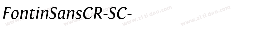 FontinSansCR-SC字体转换