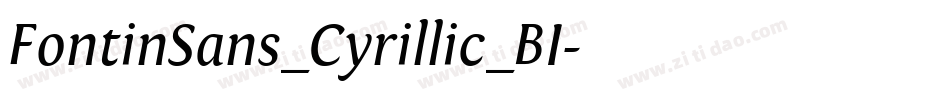 FontinSans_Cyrillic_BI字体转换