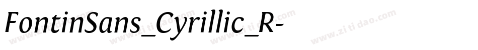 FontinSans_Cyrillic_R字体转换
