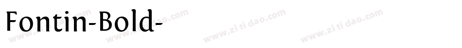 Fontin-Bold字体转换
