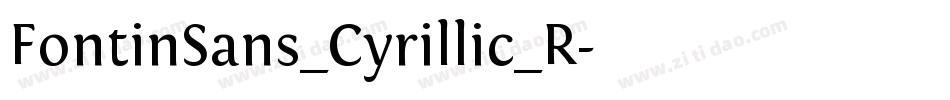 FontinSans_Cyrillic_R字体转换