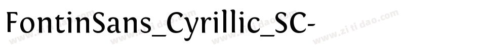 FontinSans_Cyrillic_SC字体转换