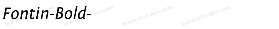 Fontin-Bold字体转换