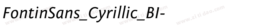 FontinSans_Cyrillic_BI字体转换