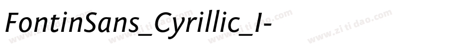 FontinSans_Cyrillic_I字体转换