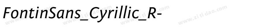 FontinSans_Cyrillic_R字体转换