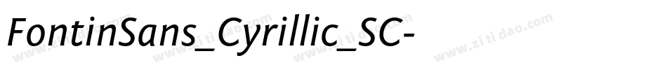 FontinSans_Cyrillic_SC字体转换