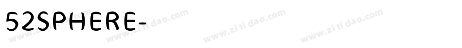 52SPHERE字体转换