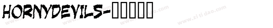 Hornydevils字体转换
