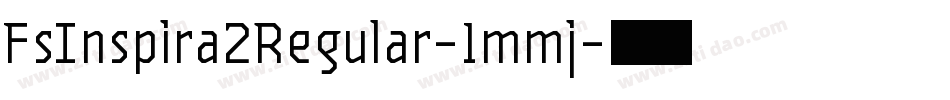 FsInspira2Regular-1mmj字体转换