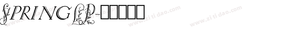 SpringLP字体转换
