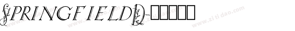 SpringfieldD字体转换