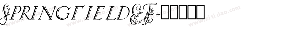 SpringfieldEF字体转换