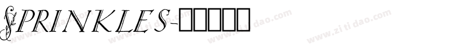 Sprinkles字体转换