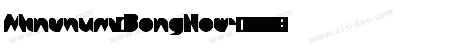 Minimum-BongNoir字体转换