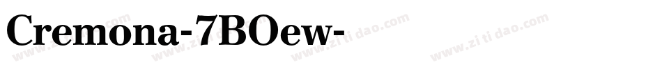 Cremona-7BOew字体转换