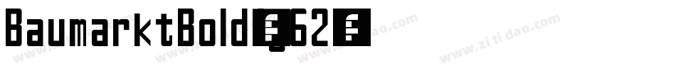 BaumarktBold-1j62字体转换