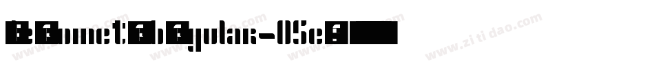 DleGeometWebRegular-05eG字体转换