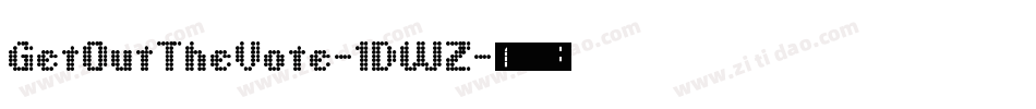 GetOutTheVote-1DWZ字体转换