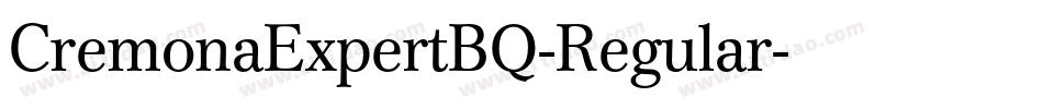 CremonaExpertBQ-Regular字体转换