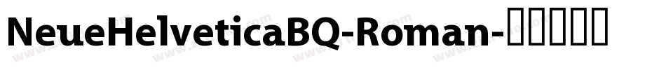 NeueHelveticaBQ-Roman字体转换