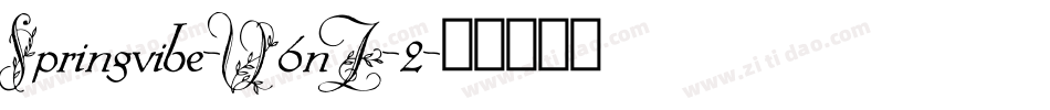 Springvibe-V6nZ-2字体转换