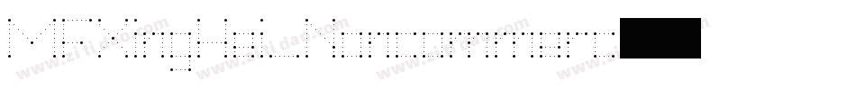 MFXingHei_Noncommerc字体转换