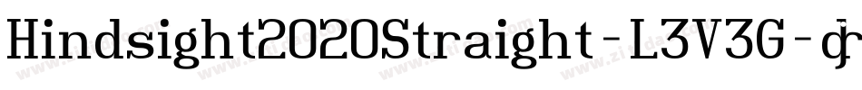 Hindsight2020Straight-L3V3G字体转换 Hindsight2020Straight-L3V3G字体转换