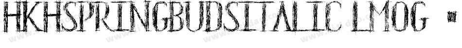 HkhSpringBudsItalic-Lmog字体转换