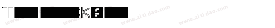 TelfordHollowItalic-GKoP字体转换