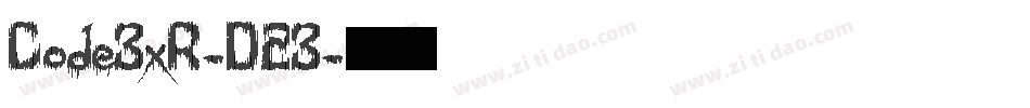 Code3xR-D23字体转换