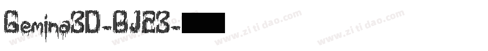 Gemina3D-BJ23字体转换