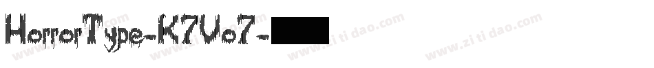 HorrorType-K7Vo7字体转换