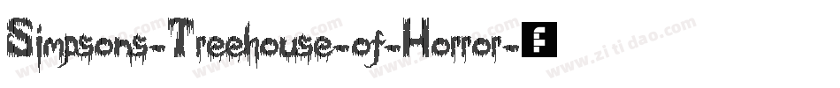 Simpsons-Treehouse-of-Horror字体转换