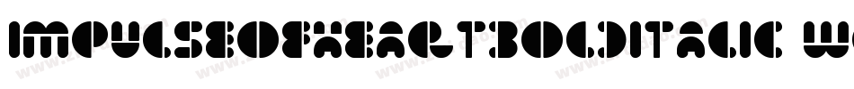ImpulseOfHeartBoldItalic-WGrO字体转换