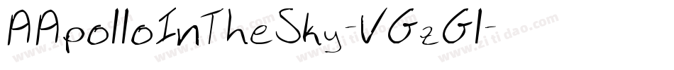 AApolloInTheSky-VGzGl字体转换