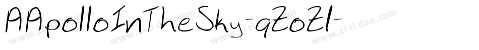 AApolloInTheSky-qZoZ1字体转换