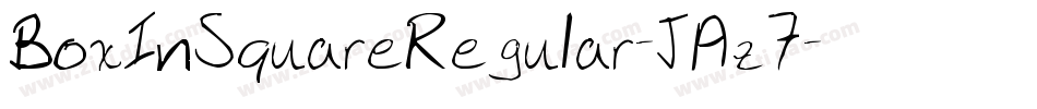 BoxInSquareRegular-JAz7字体转换