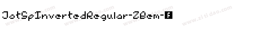JotSpInvertedRegular-ZBem字体转换