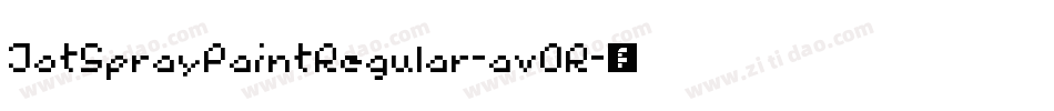 JotSprayPaintRegular-avOR字体转换