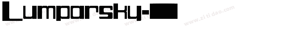 Lumparsky字体转换