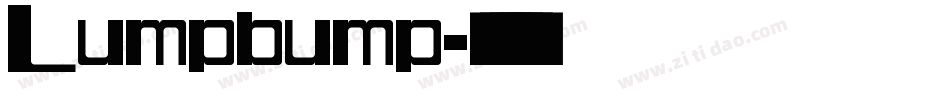 Lumpbump字体转换