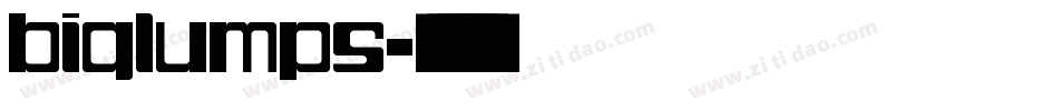 biglumps字体转换