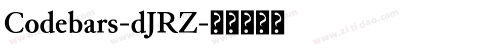 Codebars-dJRZ字体转换