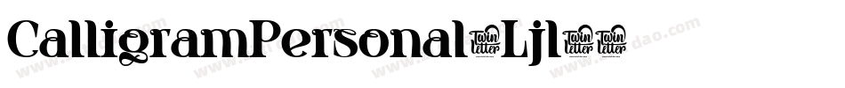 CalligramPersonal-Ljl5字体转换