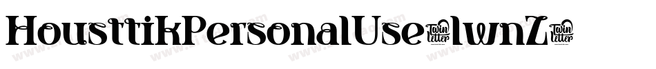HousttikPersonalUse-lwnZ字体转换