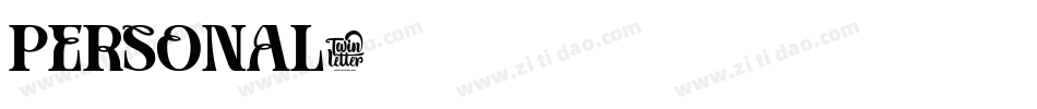 PERSONAL字体转换
