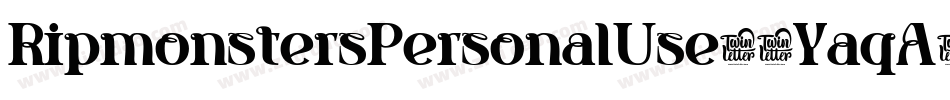 RipmonstersPersonalUse-6YaqA字体转换