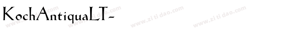 KochAntiquaLT字体转换