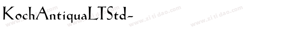 KochAntiquaLTStd字体转换